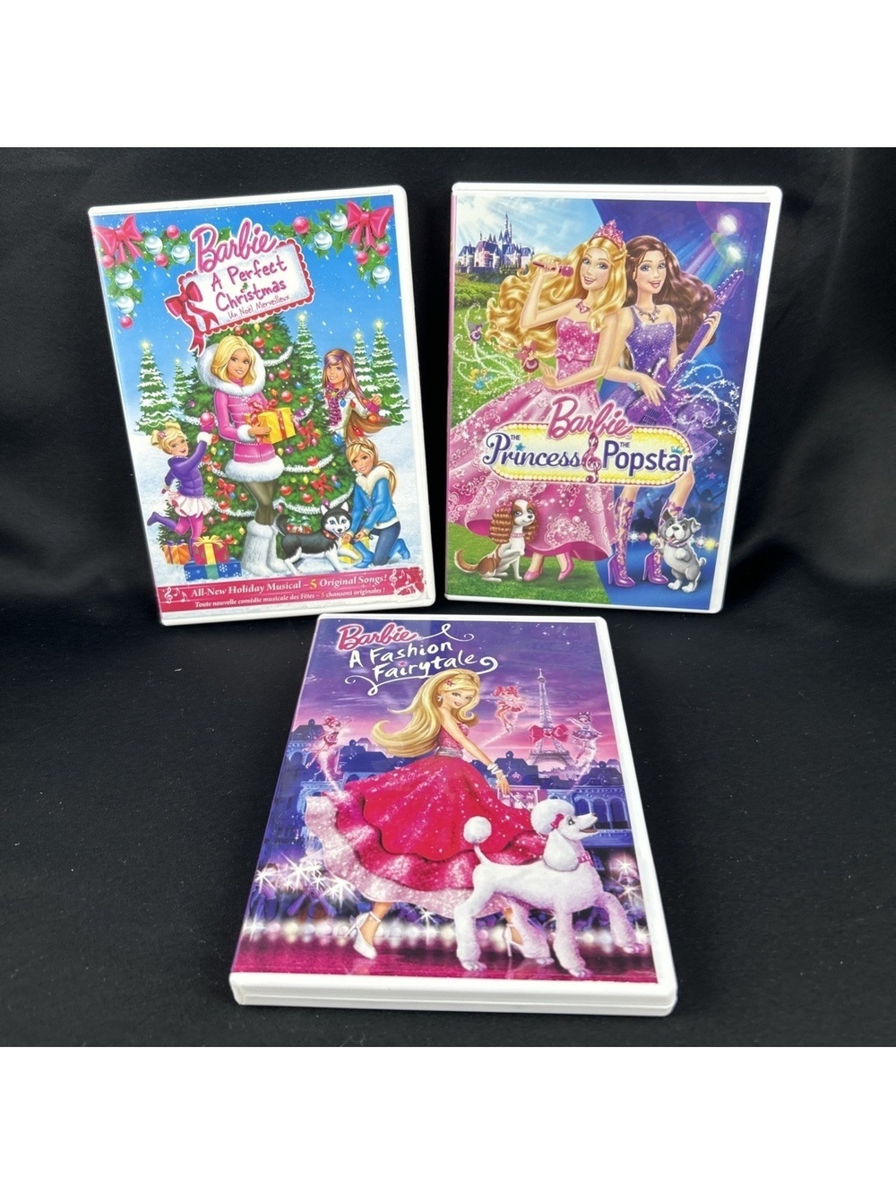 Barbie Movies Lot of 6 Island Princess Pearl Magic of Pegasus Thumbelina (3791)